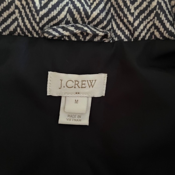 J. Crew Quilted Herringbone Puffer Vest, Sz M - Picture 5 of 6
